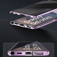Puzdro pre Samsung Galaxy S25 Ultra, Privacy Dual Glass, fialové