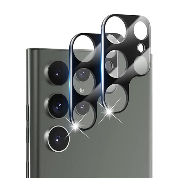 2x tvrdené sklo ERBORD na kameru Samsung Galaxy S24 Ultra, priehľadné