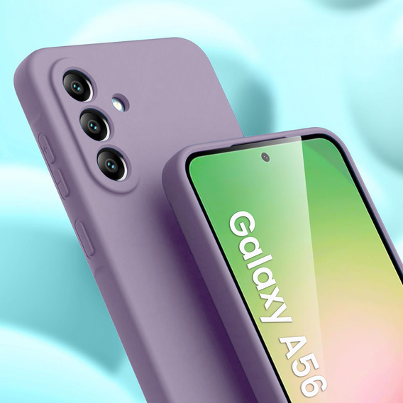 Obal na mobil pre Samsung Galaxy A56 5G, Silicone Lite, fialové