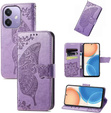 Klapkové puzdro pre Oppo A40 / Oppo A40m, Butterfly, fialové