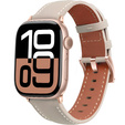 Kožený remienok pre Apple Watch 1/2/3/4/5/6/7/8/SE/Ultra 42/44/45/49 mm, čierny