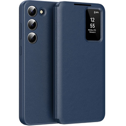 Flipové puzdro pre Samsung Galaxy S22, Smart View Wallet, modré