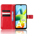 Klapkové puzdro pre Xiaomi Redmi A1 4G / A2 4G, Crazy Horse Wallet, červené