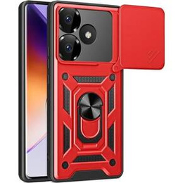 Obal na mobil pre Xiaomi Redmi 13, CamShield Slide, červené