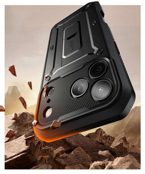 Puzdro Supcase pre iPhone 17 Pro Max, Unicorn Beetle Pro, čierne