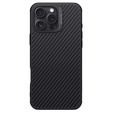 Puzdro pre iPhone 16 Pro Max, pancierované Nillkin, Carbon Fiber, pre Magsafe, čierne
