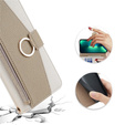 Flipové puzdro pre Xiaomi 13T / 13T Pro / Redmi K60 Ultra, Wallet Zipper Pocket, so zrkadlom, biele