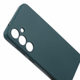 Obal na mobil pre Samsung Galaxy S24+ Plus, Silicone Lite, tmavozelené
