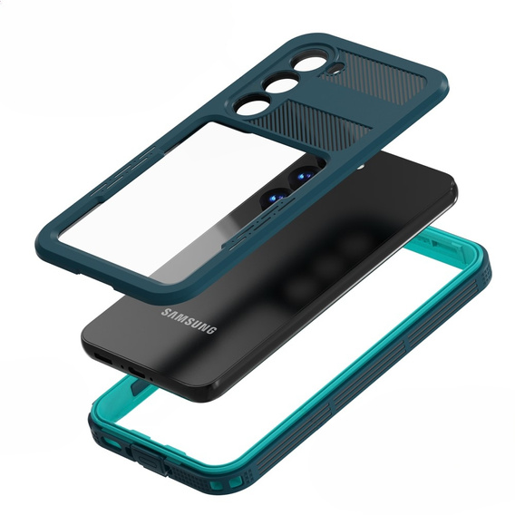 Vodotesné puzdro IP68 pre Samsung Galaxy S23 Plus, zelený