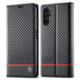 Flipové puzdro pre Samsung Galaxy S25, Carbon LC.IMEEKE, čierne