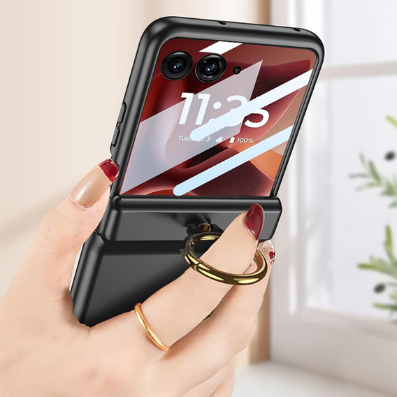 Puzdro so stojanom a ochranou pántov pre Motorola Razr 60 Ultra 5G