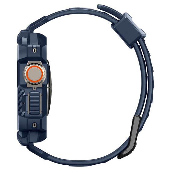Pasek z etui Spigen do Apple Watch Ultra 49mm, Rugged Armor Pro, Czarny
