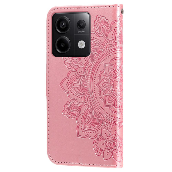 Klapkové puzdro pre Xiaomi Redmi Note 13 Pro 5G, Mandala, ružové rose gold