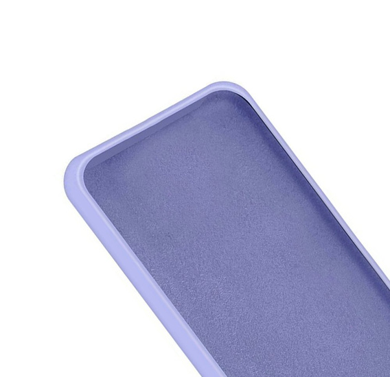 Obal na mobil pre Samsung Galaxy S21, Silicone Lite, levanduľové