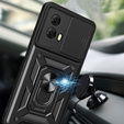 Obal na mobil pre Motorola Moto E14, CamShield Slide, čierne