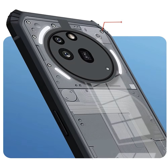 Obal na mobil pre Nothing Phone 3A Pro, AntiDrop Hybrid, čierne