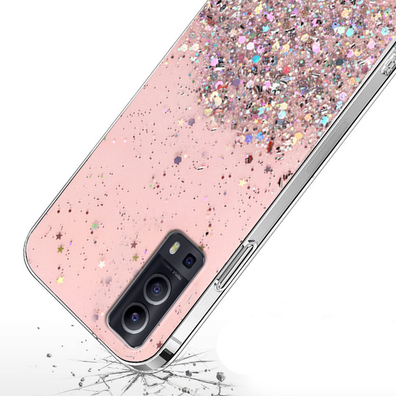 Obal na mobil pre Vivo Y52 5G / Y72 5G, Glittery, ružové