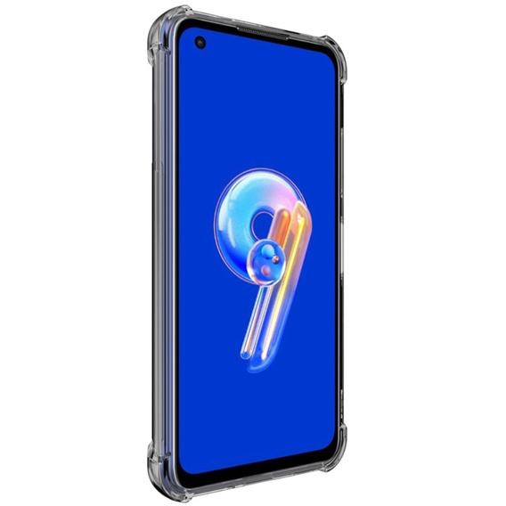 IMAK Obal na mobil pre Asus Zenfone 9 5G / 10 5G, Dropproof, transparentné / čierne