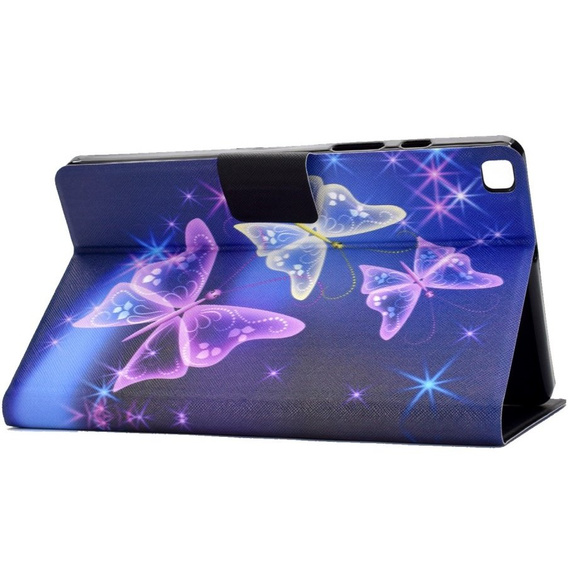 Obal na mobil pre Samsung Galaxy Tab A7 10.4 2020 T500 T505, butterflies, fialové