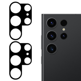 2x tvrdené sklo ERBORD na kameru Samsung Galaxy S23 Ultra, čierne