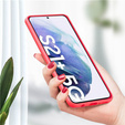 Obal na mobil pre Samsung Galaxy S21+ Plus, Silicone Lite, červené