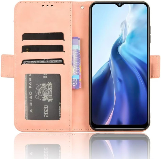 Klapkové puzdro pre Realme Note 70T 4G, Card Slot, ružové