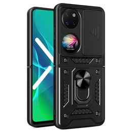 Obal na mobil pre Huawei P50 Pocket, CamShield Slide, čierne