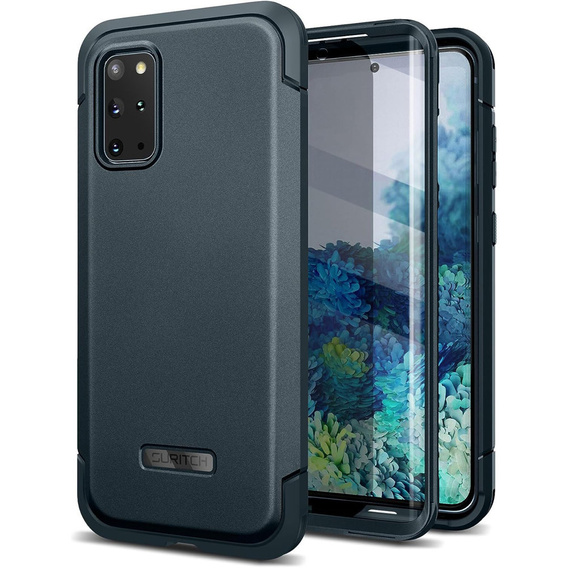 Obal na mobil pre Samsung Galaxy S20+ Plus, Suritch Basic (Two Frames), modré