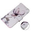 Klapkové puzdro pre Oppo A17, Wallet, kwiat, biele