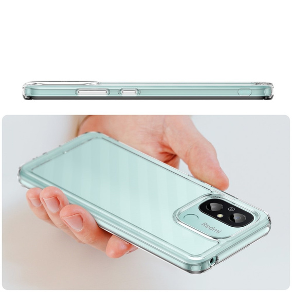 Obal na mobil pre Xiaomi Redmi 12C, Fusion Hybrid, priehľadné