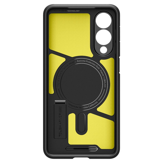 Puzdro Spigen pre Samsung Galaxy S25 Edge, Tough Armor Mag MagSafe, čierne + tvrdené sklo 9H
