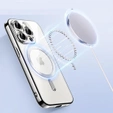 Puzdro pre iPhone 12 Pro, Electro MagSafe, strieborné + sklo na displej