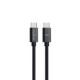 Maxlife kábel MXUC-12 USB-C - USB-C 1,0 m 100W, čierny