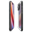Puzdro Spigen pre iPhone 16 Pro, Ultra Hybrid, sivé + tvrdené sklo 9H