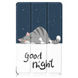 Puzdro pre Lenovo Tab P11 Pro Gen 2 TB132FU TB132XU 11.2", s chlopňou, sleeping cat