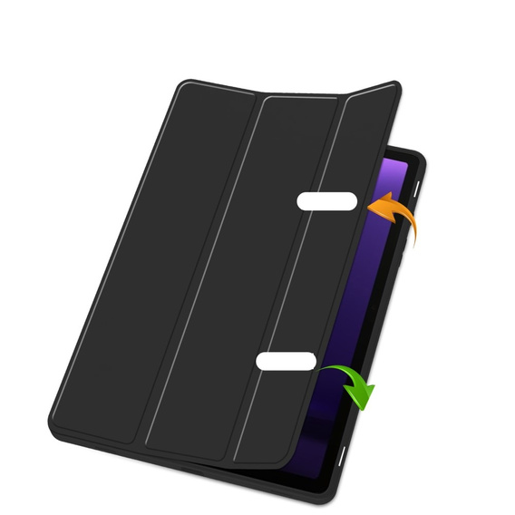 Puzdro pre Samsung Galaxy Tab S10 Lite / S10 FE / S9 FE, Smartcase s priestorom pre stylus, čierne