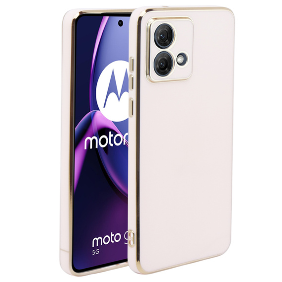 Puzdro pre Motorola Moto G84 5G, Glamour CamShield, ružové rose gold