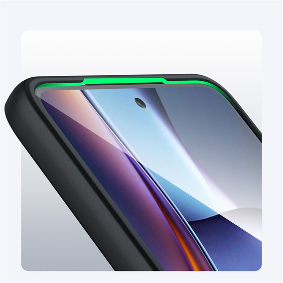 Puzdro pre Xiaomi Redmi 15 5G / 4G, s ochranou fotoaparátu, priehľadné s čiernymi stranami