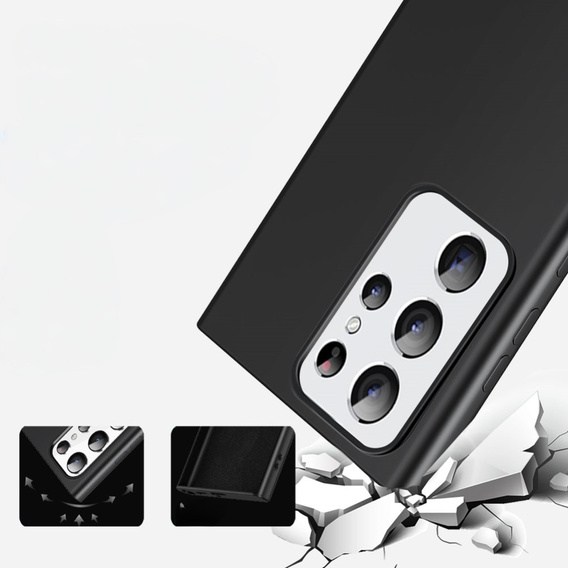 Obal na mobil pre Samsung Galaxy S24 Ultra, Silicone MagSafe, čierne