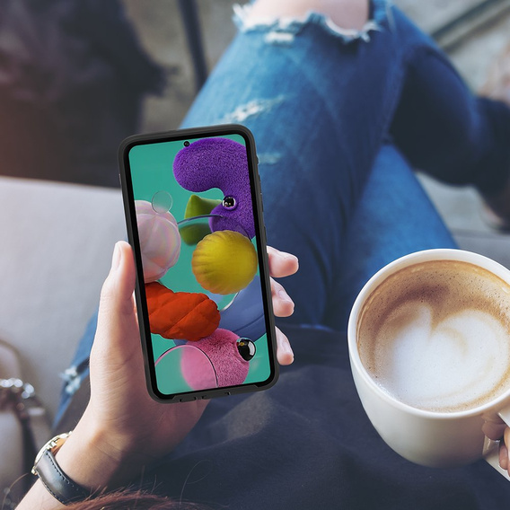 Vodotesné puzdro IP68 pre Samsung Galaxy A51 4G, Redpepper, čierne