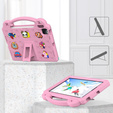 Detské puzdro pre iPad Air 10.9" 2022/2020 (5/4 gen.) / Pro 11" 2022/2021/2020 (4/3/2 gen.), Cute Patterns, so stojanom, ružové