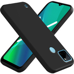 Obal na mobil pre Realme C21Y / C25Y, Silicone Lite, čierne