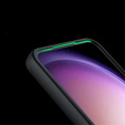 Obal na mobil pre Samsung Galaxy A25 5G, Fusion, transparentné / čierne + 9H sklo 