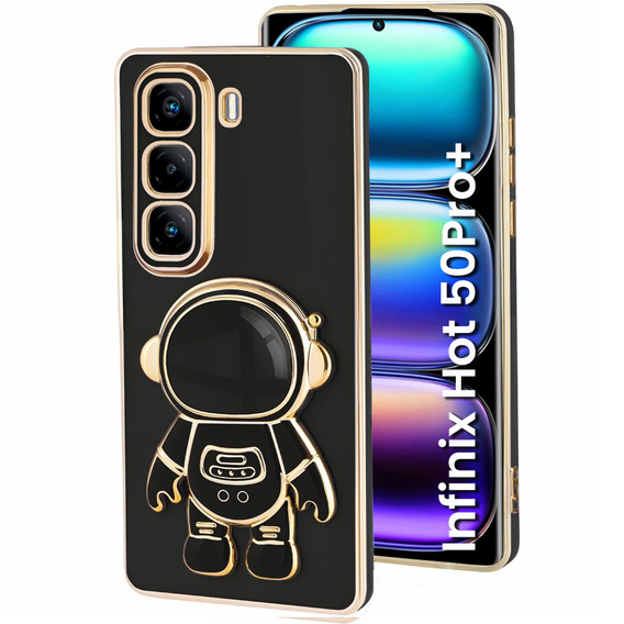 Obal na mobil pre Infinix Hot 50 Pro+ 4G, Astronaut, čierne