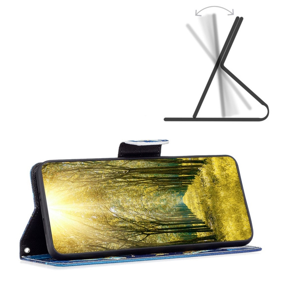 Klapkové puzdro pre Infinix Zero 30 5G, Wallet, butterfly, modré