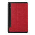 Puzdro pre Samsung Galaxy Tab S9 FE+ Plus, Smartcase s priestorom pre stylus, červené