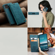 CASEME puzdro pre Samsung Galaxy M33 5G, Leather Wallet Case, modré
