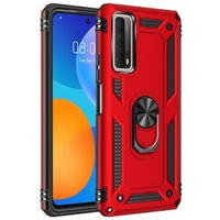 Pancierované obal na mobil pre Huawei P Smart 2021, Nox Case Ring, červené