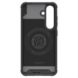 Puzdro Spigen pre Samsung Galaxy S25, Core Armor MagSafe, čierne + tvrdené sklo 9H