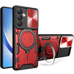 Pancierované puzdro pre Samsung Galaxy A54 5G, CamShield Slide, červené